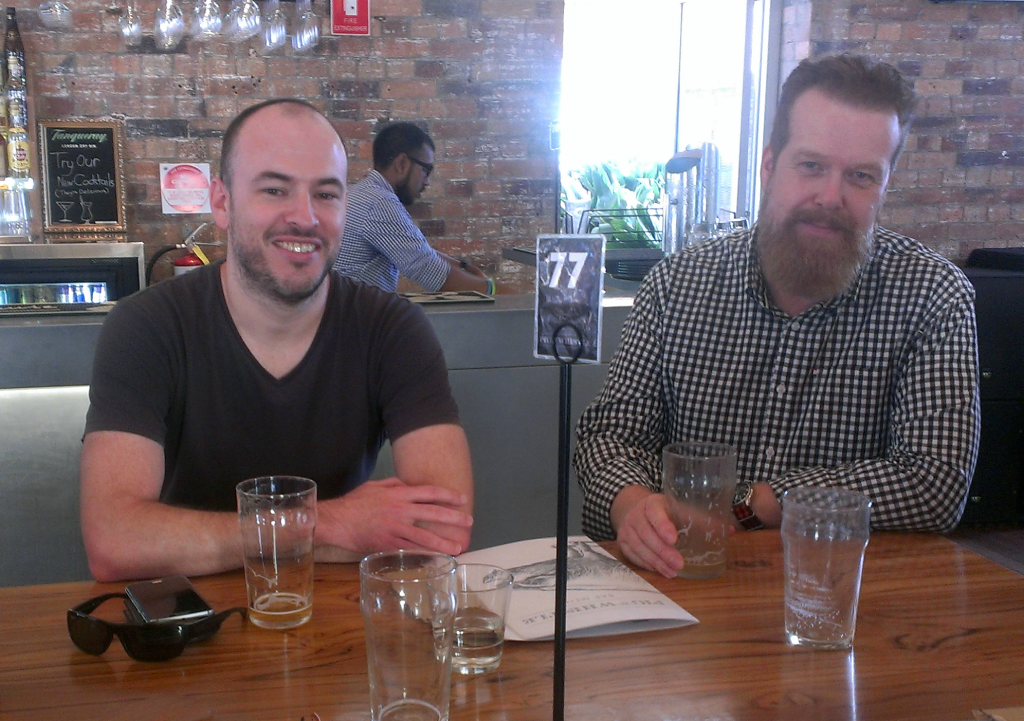 Shane (Nuts.com.au) and the local bushranger Andrew W!